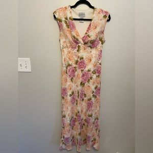 Vintage K & Company Floral MIDI Dress